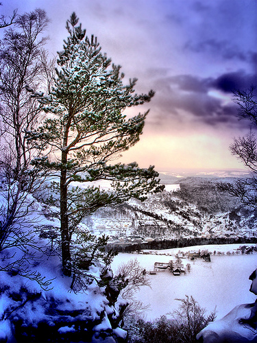 An HDR images of a snowy landscape