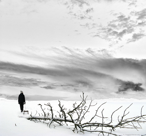 A well exposed photo of snow showing detail in the shadow areas and no burn out in the highlights