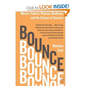 Bounce by Matthew Sied at Amazon